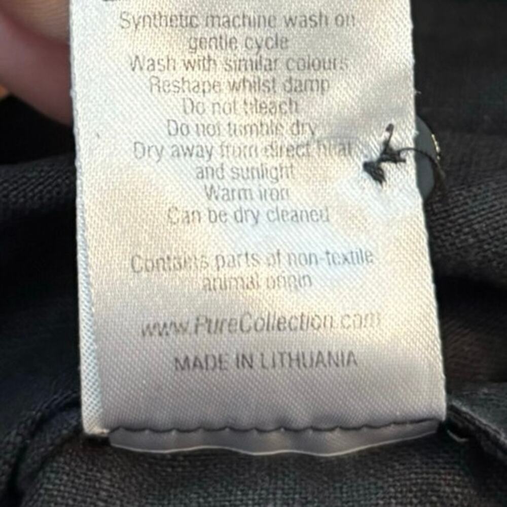 Pure Collection Size L 100% Linen Button Up Shirt… - image 5